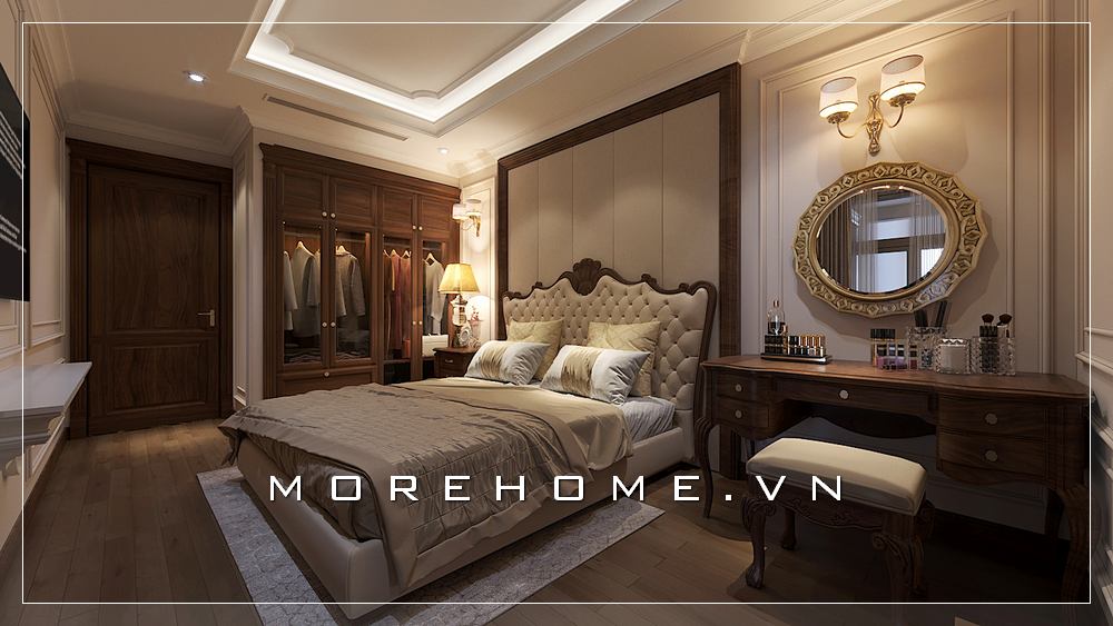 Thiết kế tủ quần áo gỗ óc chó